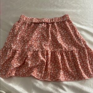 SHEIN Pink Floral Mini Skirt